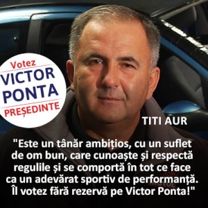 Campionul de automobilism Titi Aur : Il votez pe Victor Ponta in turul al doilea al - articol_1415471625